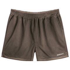 リプレゼント メンズ ボトムス ハーフパンツ・ショーツ メッシュ ショートパンツ Represent Washed Meshorts Vintage Khaki カーキ