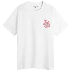 カーハート メンズ トップス Tシャツ Carhartt WIP Spirals TShirt White ホワイト