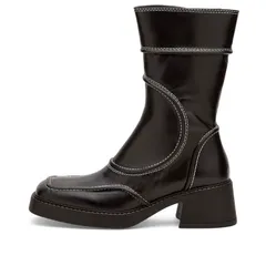 ミスタ レディース シューズ ブーツ・レインブーツ MIISTA Malene Patent Boot Black ブラックのサムネイル