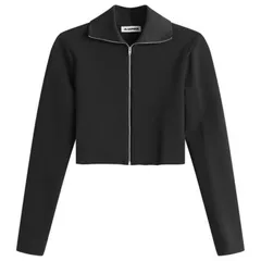 ジル・サンダー レディース アウター ジャケット・ブルゾン リブ Jil Sander Zip Up Jacket with Ribbed Collar Black ブラックのサムネイル