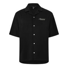 リプレゼント メンズ トップス シャツ Represent Mens Patterned Short Sleeve Shirt Black ブラック