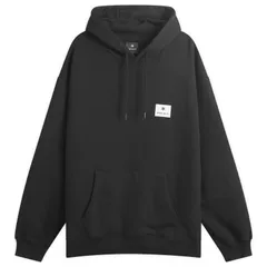 スノーピーク メンズ アウター パーカー・スウェット ロゴ Snow Peak NSD Square Logo Hoodie Black ブラックのサムネイル
