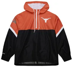 ミッチェルネス メンズ アウター ジャケット・ブルゾン Mitchell Ness Mens Texas Longhorns Black Lightweightiebreaker Anorak Jacのサムネイル