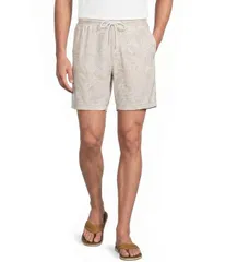 カリビアン メンズ ボトムス ハーフパンツ・ショーツ フラワー柄 プリント ショートパンツ フラワー Caribbean Floral Print 7 Inseam Shorts Natural