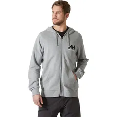 ヘリーハンセン メンズ アウター パーカー・スウェット ロゴ Helly Hansen Logo FullZip Hoodie 20 Mens Grey Melange グレーのサムネイル
