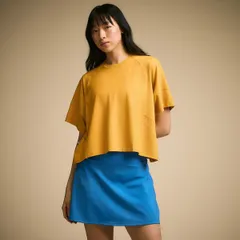 キャリー レディース トップス Tシャツ CALIA Womens Oversized Renew Boxy Tee Golden Orange オレンジのサムネイル