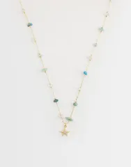 アクセサライズ レディース アクセサリー ネックレス・チョーカー・ペンダントトップ レース Accessorize Z collection pink and green stationed starのサムネイル