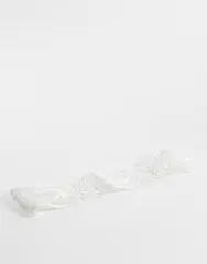 エイソス レディース アクセサリー レース ASOS DESIGN white lace headband WHITE ホワイトのサムネイル
