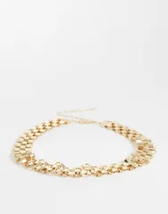 エイソス レディース アクセサリー ベルト ASOS DESIGN large watchstrap style beltone GOLD ゴールドのサムネイル