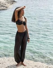 美品 Nala ナラ wide leg swim pants 黒 - メルカリ
