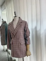 チェック柄 ジャケット、デニムジャケット、デニムジャケット、ダブルジャケット、カラージャケット、スプリングジャケット