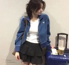 新品L】櫻坂46 守屋麗奈アディダスアディカラーデニムジャケット