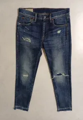 レディース ポロラルフローレン ダメージデニム (ほぼ新品 ストレッチ27%)