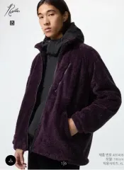 ニードルズ UNIQLO フリース パープル XLのサムネイル
