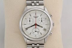 稼働・未使用品】LONGINESロンジンクロノグラフ逆パンダ7281腕時計 