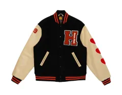 HUMAN MADE ヒューマンメイド Black Varsity Jacket (新品)のサムネイル
