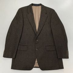 ベルベスト カシミヤ混 千鳥格子 テーラードジャケット Mサイズ 