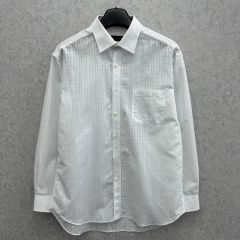 Ermenegildo Zegna Couture/ストライプシャツ/44/白 - メルカリ