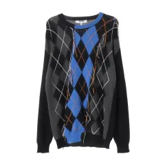 MSGM エムエスジーエム ディストレスト アーガイル パータン モヘア ニット セーターのサムネイル