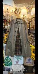 DAKS ベージュ トレンチコート + CHECK 裏地のサムネイル