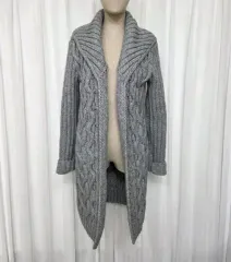 ウール混 ハンドメイド ニット カーディガン