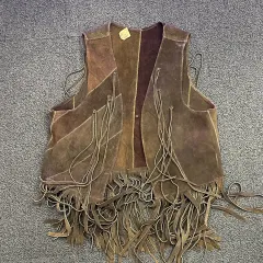 ヴィンテージ ブラウン アメリカン ベスト 出品