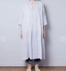 nest Robe リネン 紐 ロング ONE PIECE