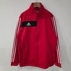 アディダス 赤 3本線 トラック ジャケット 85