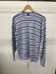 RRL ダブルアールエルネイビーメブラックボーダー 長袖ニットM - メルカリ