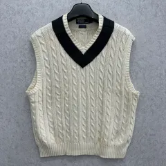 105 ポロ ラルフローレン メンズ ケーブル編みニットベスト