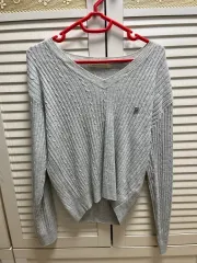 Vネックニット