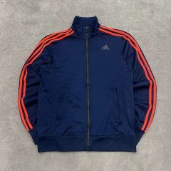 adidas オールドアディダス 00s トラックジャケット 紺/オレンジ L