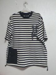 y's for living ボーダーtシャツ リトルミイ ムーミン ゆったり - メルカリ