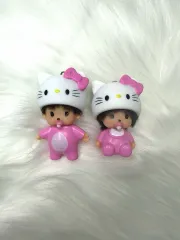 モンチッチハローキティ キーホルダー