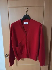 M Years ago カーディガン 薄手カーディガン レッド