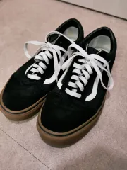 (US/265) VANS オールドスクール (Black/Gum) 검솔