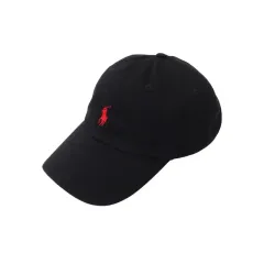 ポロラルフローレン ブラック レッドポニー ベースボールキャップ