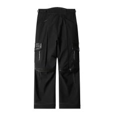 専用 22春夏 プラダ Re-Nylon 三角ロゴ 白ステッチ カーゴパンツ