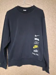 ナイキ ロゴ プリント ブラック スウェット Tシャツ 95