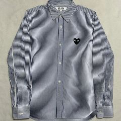 COMME des GARCONS AZ-B007ストライプシャツPLAYハート - メルカリ