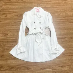 ヴィンテージ リズリサ 白 ONE PIECE コート 姫ギャル ラテ 平成
