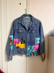 Gジャンリメイク☆ハンドメイド☆大漁旗☆デニム☆ ジャケット - メルカリ