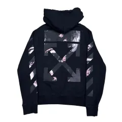 オフホワイト カラバド ブラック WHO フードTシャツのサムネイル