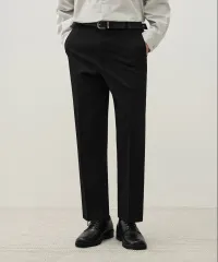 (XL) メンズ DRAW FIT(ドローフィット) テーパード スラックス ズボン