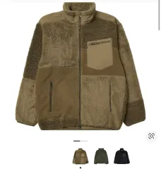 XL ユニクロ x エンジニアードガーメンツ バイカラー フリース ブラウン D124