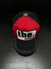 ヴィンテージ バイカラー 刺繍 トラッカー メッシュキャップ