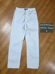 アイボリー ストレートパンツ S