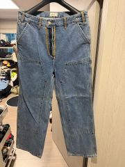 ZARA×Andersson Bell ダブルウエストプリントデニムパンツ40 - メルカリ