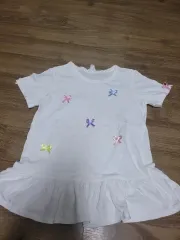 ピンクのリボンワンピース100