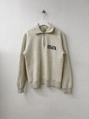 美品】チャンピオン リバースウィーブ USAFA ハーフジップ 単色タグ